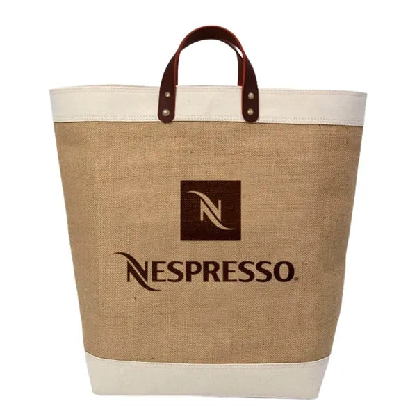 Upscale Burlap Tote