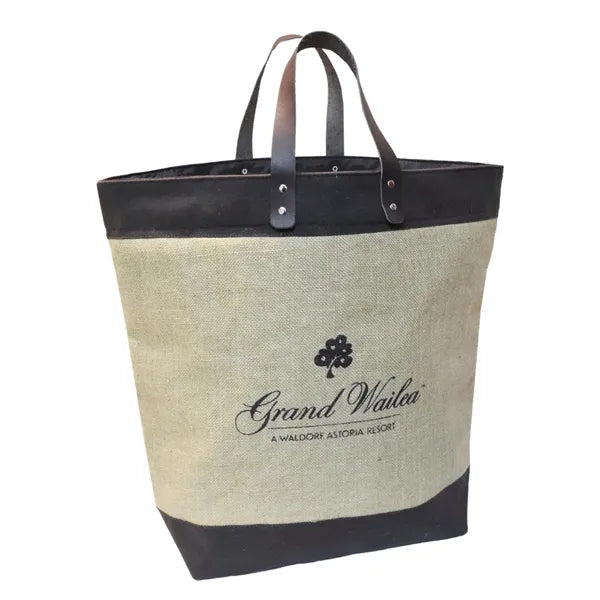 Upscale Burlap Tote