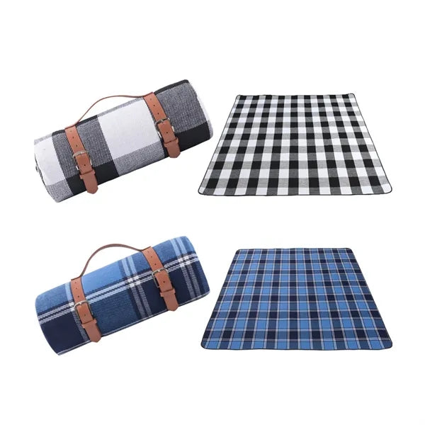 59" x 79" Outdoor Waterproof Blanket Picnic Mat with Carry S