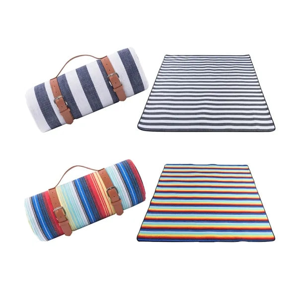 59" x 79" Outdoor Waterproof Blanket Picnic Mat with Carry S