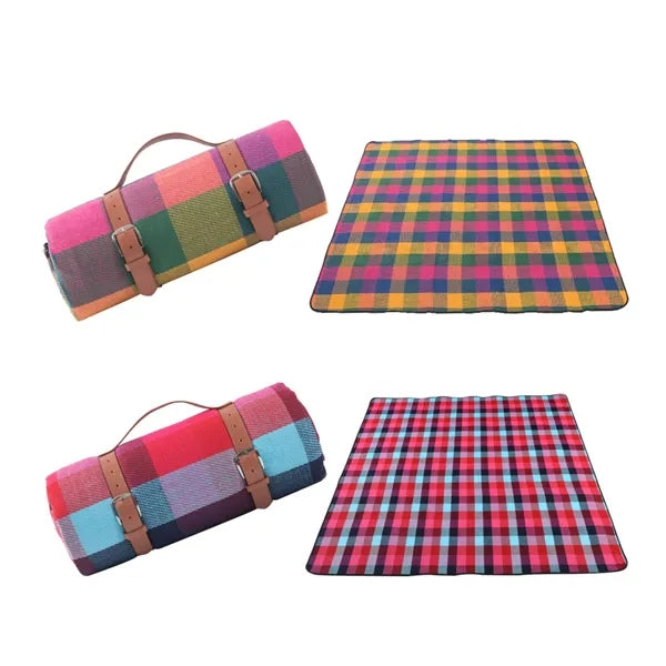 59" x 79" Outdoor Waterproof Blanket Picnic Mat with Carry S