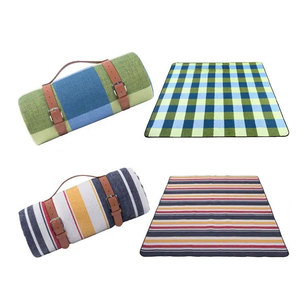 59" x 79" Outdoor Waterproof Blanket Picnic Mat with Carry S