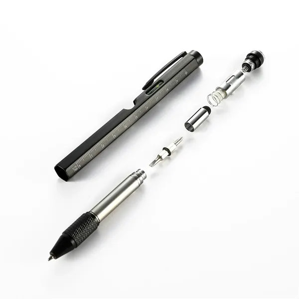 9-in-1 Multi-Function Tactical Pen with Stylus & LED Light