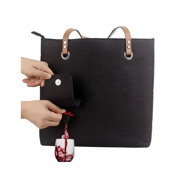 Beach Wine Leakproof Cooler Tote Bag