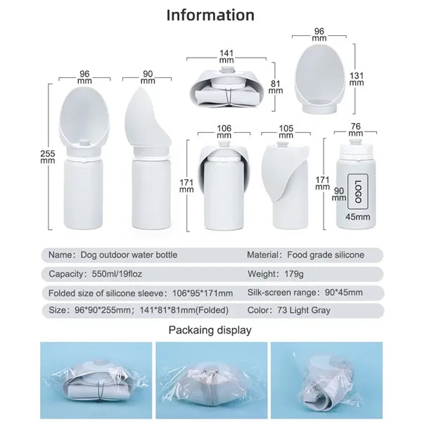 Outdoor Dog Water Bottle Dispenser - Leak Proof for Pets