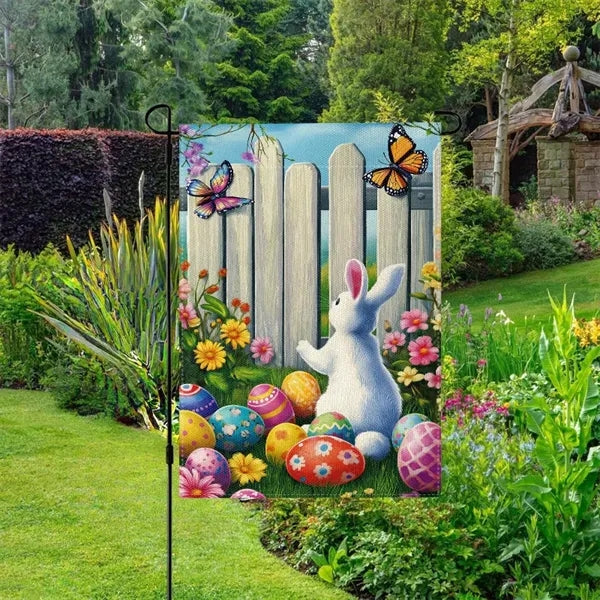 Floral Welcome Garden Flags 12x18 Double Sided