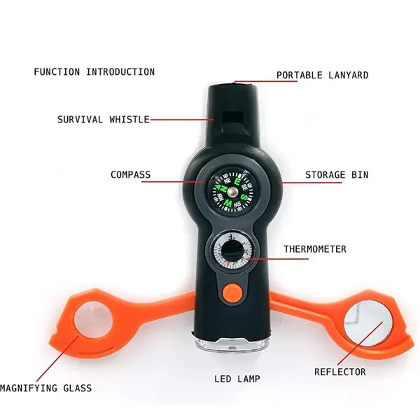Outdoor Whistle with Compass