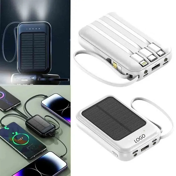 20000mAh Solar Power Bank With Cable