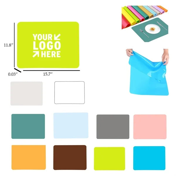 Premium Silicone Dining Placemat - Heat-Resistant & Non-Slip