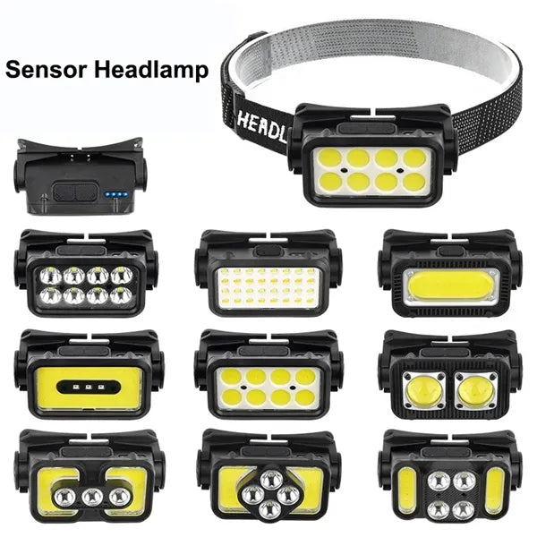 Rechargeable Sensor Headlamp Flashlight