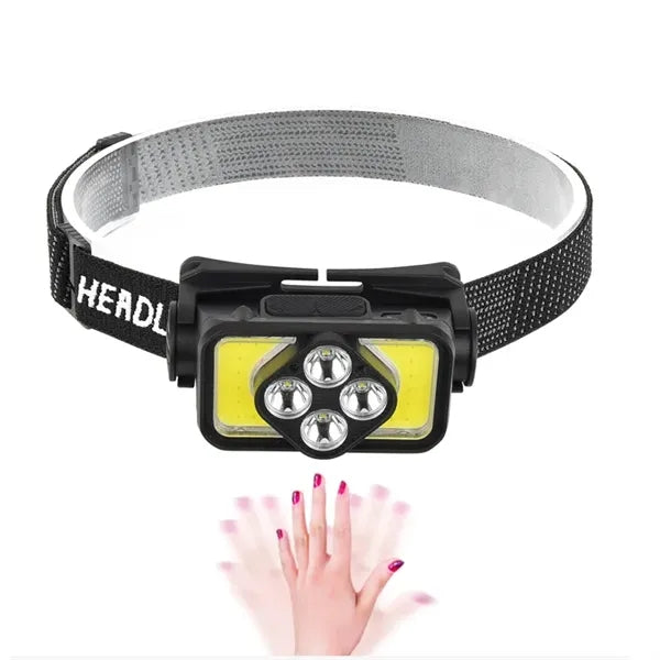 Rechargeable Sensor Headlamp Flashlight