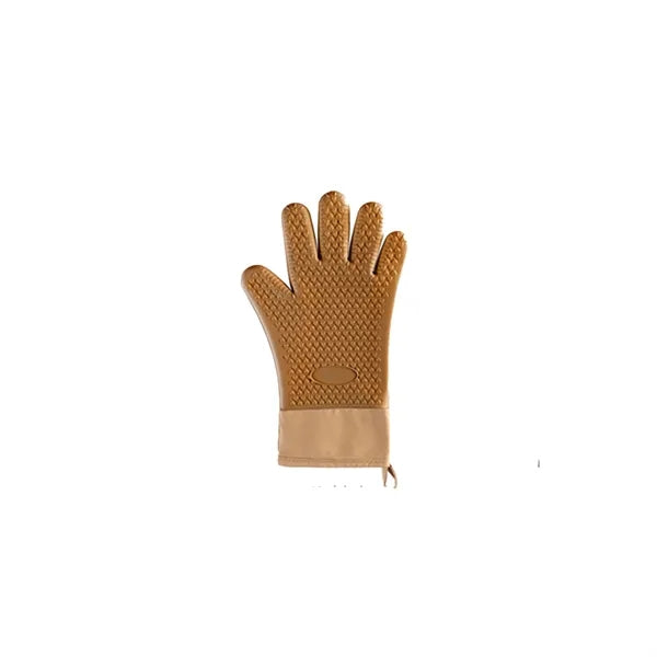 Heat-Resistant Silicone Oven Gloves w/ Cotton Lining