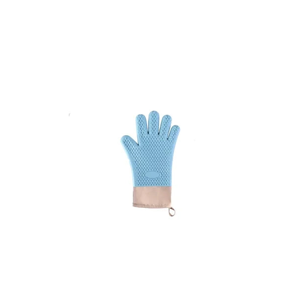 Heat-Resistant Silicone Oven Gloves w/ Cotton Lining