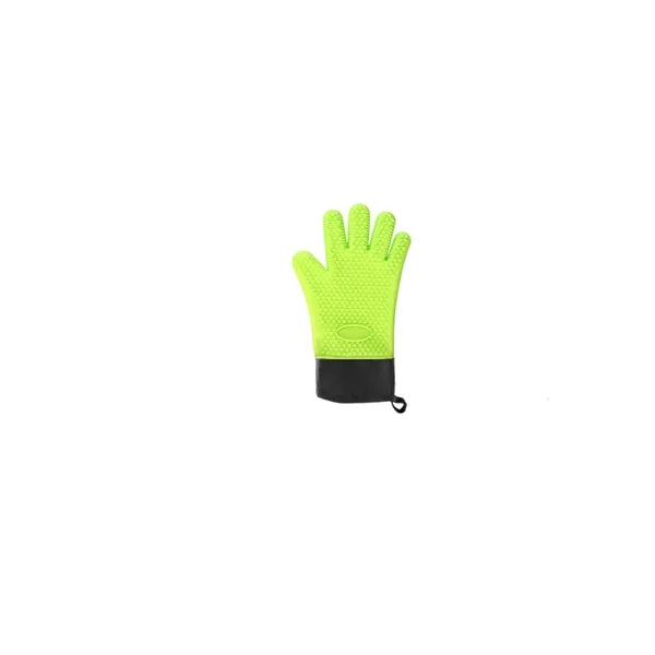 Heat-Resistant Silicone Oven Gloves w/ Cotton Lining