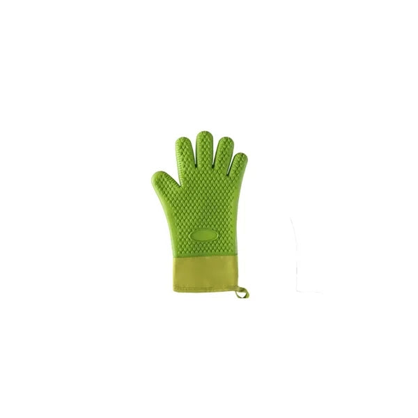 Heat-Resistant Silicone Oven Gloves w/ Cotton Lining
