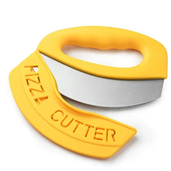 Semi-Round Pizza Cutter w/ Protective Cover