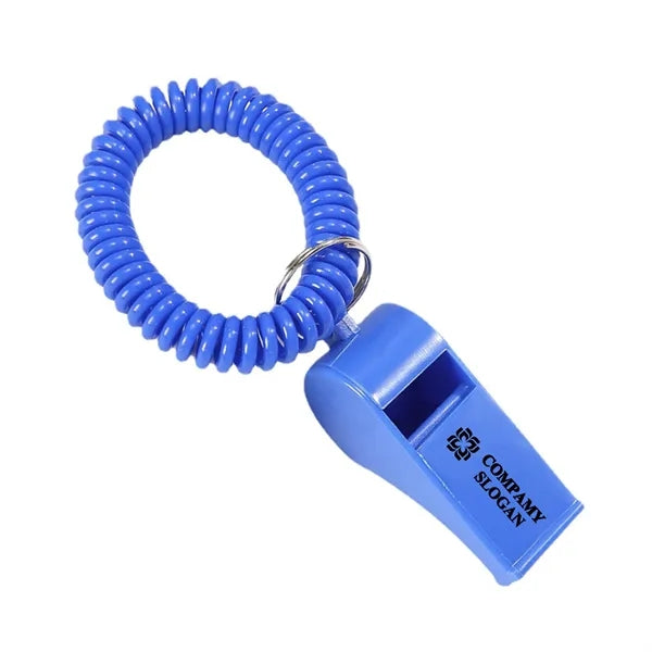Spiral Bracelet and Keychain Whistle