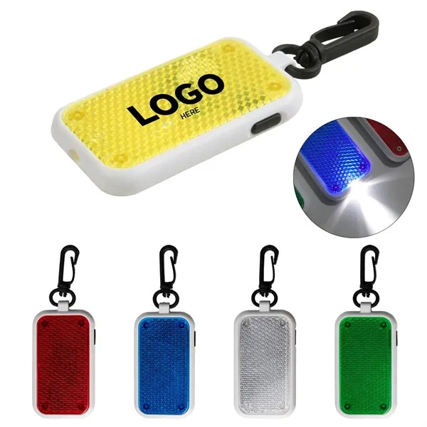 Reflective LED Keychain Pendant