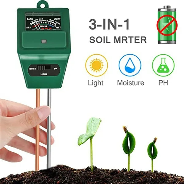 3-In-1 Indoor And Outdoor Soil Meter