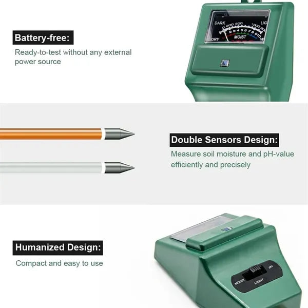 3-In-1 Indoor And Outdoor Soil Meter