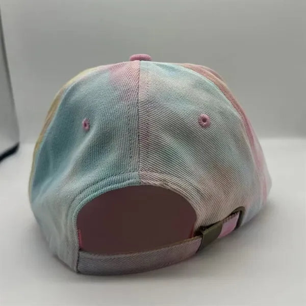 6 Panel Cotton Adjustable Tie-Dye Baseball Cap