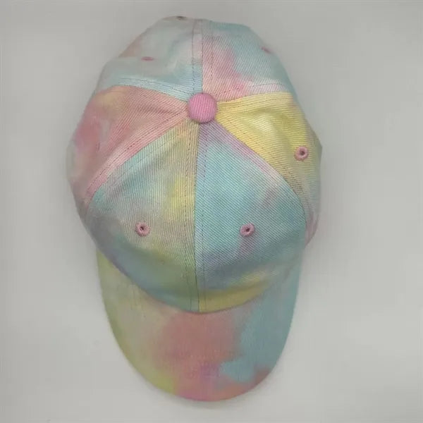 6 Panel Cotton Adjustable Tie-Dye Baseball Cap