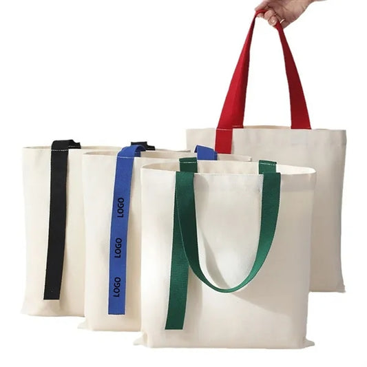 Canvas Tote with Ribbon
