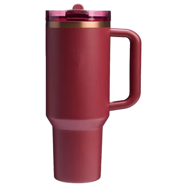 40 OZ Flip Top Straw Tumbler