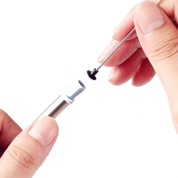 Repeatable Folding Stainless Steel Silicone Straw