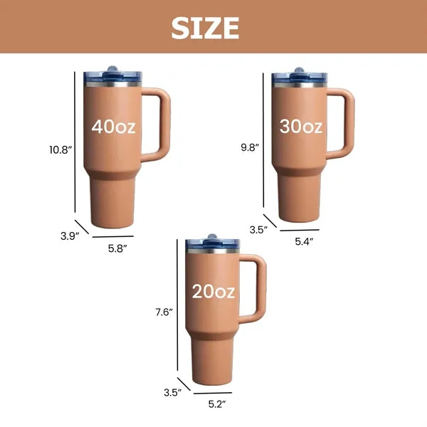 40 OZ Flip Top Straw Tumbler
