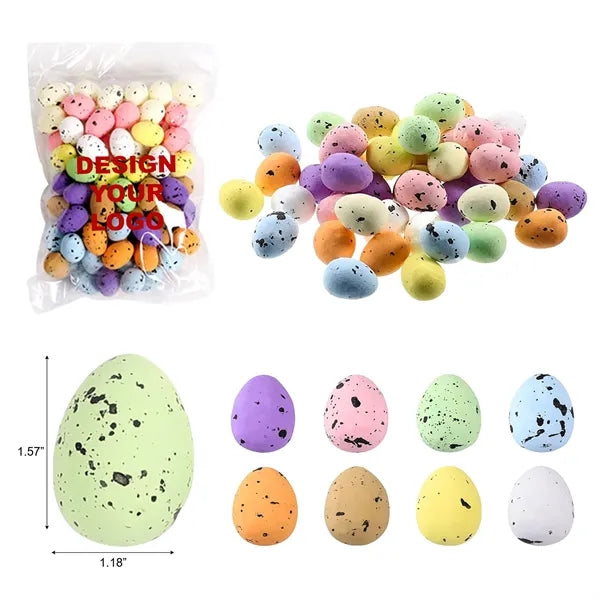 100 Pcs Foam Easter Eggs