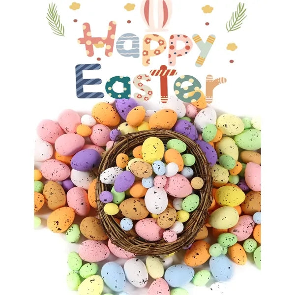 100 Pcs Foam Easter Eggs