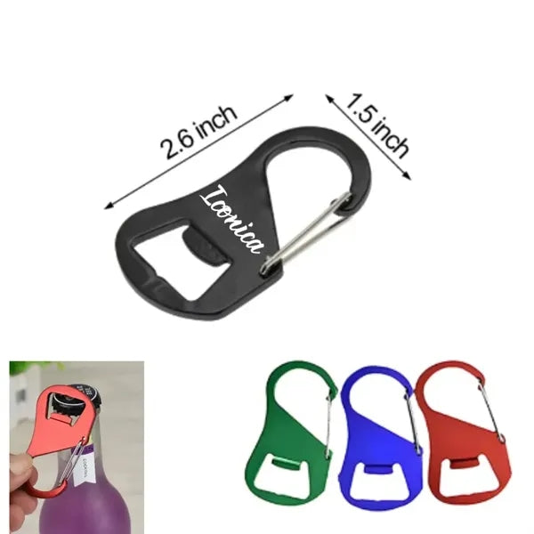 Aluminum Alloy Steel Wire Carabiner Bottle Opener