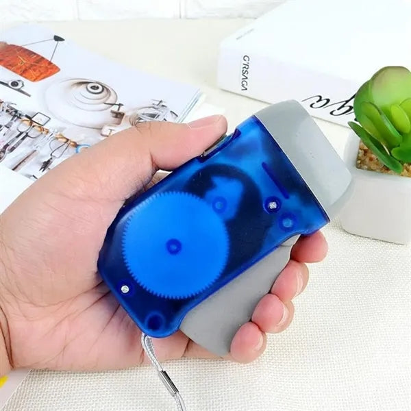 3 LED Hand Crank Flashlight