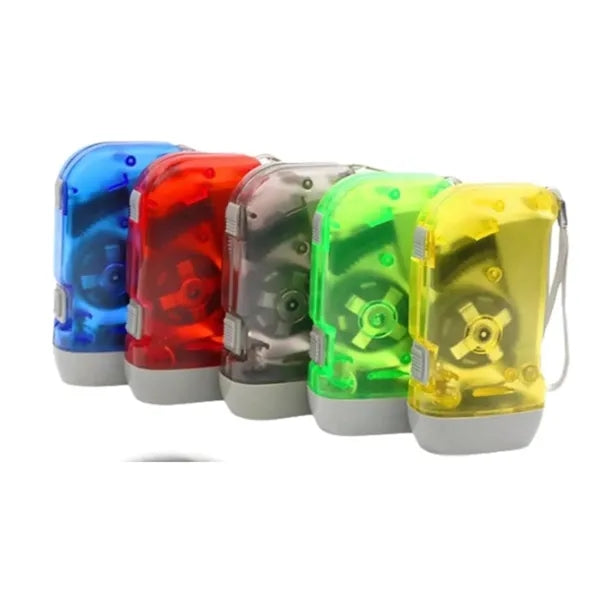 3 LED Hand Crank Flashlight