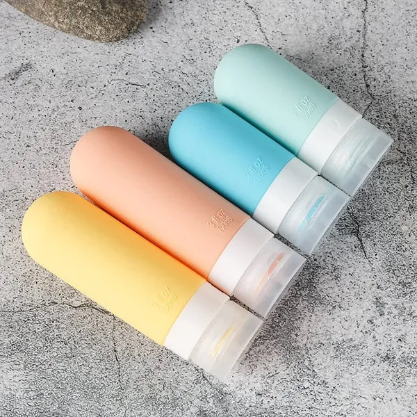 Travel Containers Set for Toiletries with PVC Bag