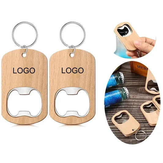 Wooden Keychain Bottle Opener
