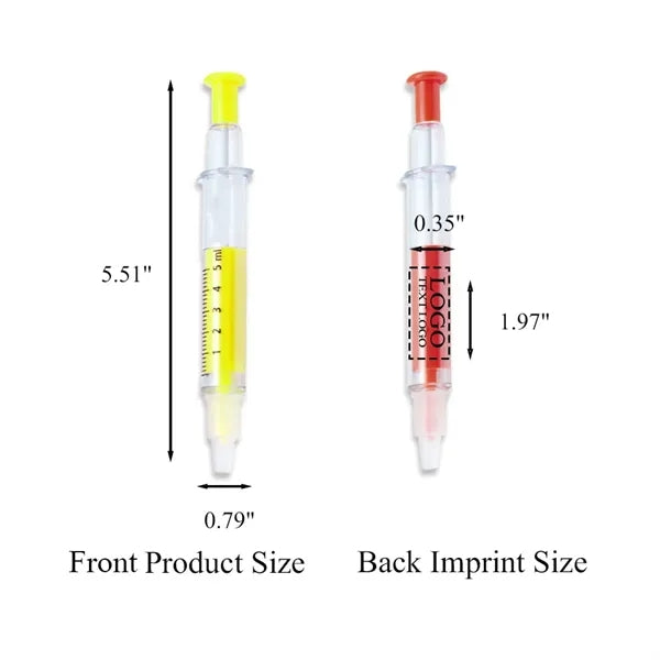 Promo Syringe Highlighter Pens