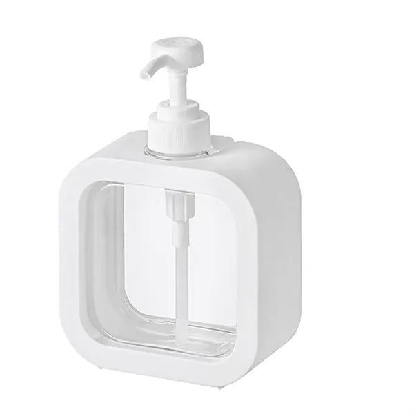 17oz Transparent Lotion Bottle Refillable Pump Dispenser