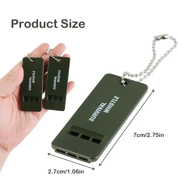 Survival Whistle with Keychain