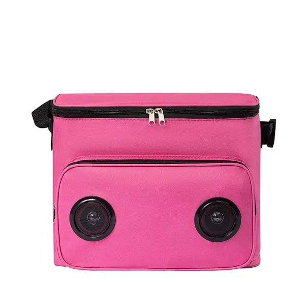 Insulated Tote Beach Cooler Bag with Built in Speakers