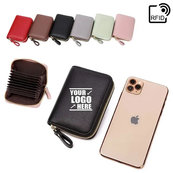 Anti Rfid Leather Card Wallet Case