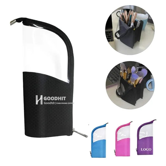 Make-up Brush Holder Organizer Bag with Zipper for Travel