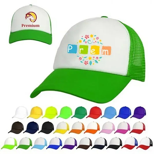 Two-Color Printable Flat Bill Trucker Cap