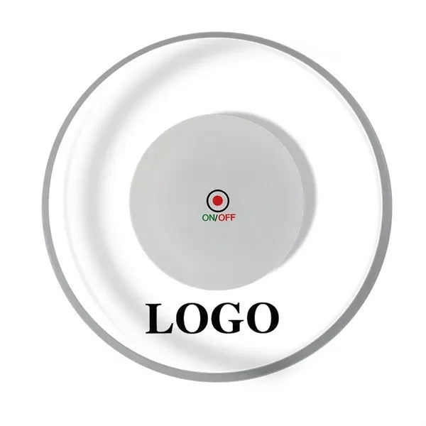 LED Luminous Ultra-Thin Crystal Waterproof Round Coasters