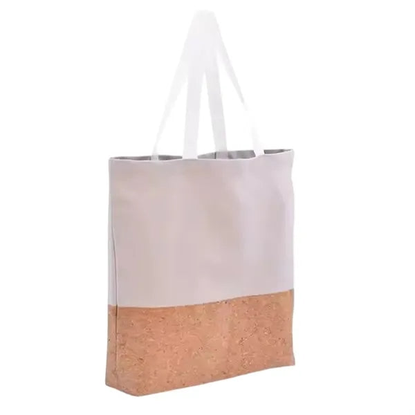 Canvas Cork Bottom Tote Bag