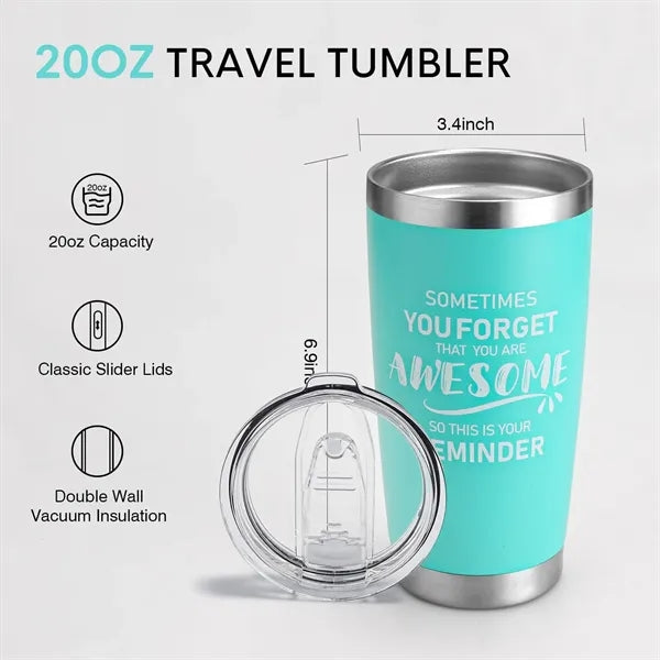 SUNWILL Travel Coffee Tumbler 20 oz, Insulated Mug with Lid