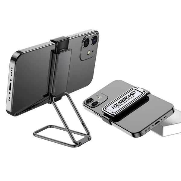 Rotating Metal Phone Stand with Clip Holder