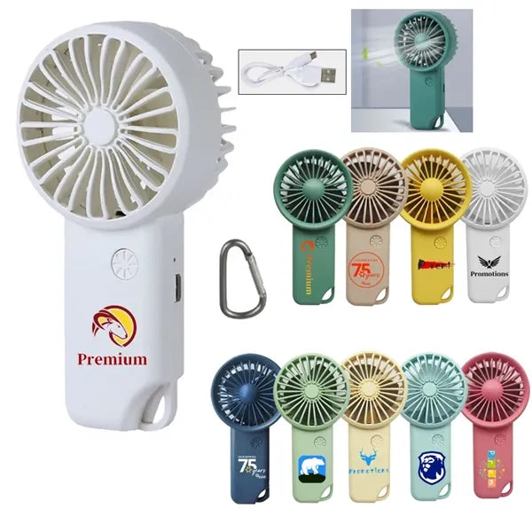 Summer Mini Fan With Carabiner