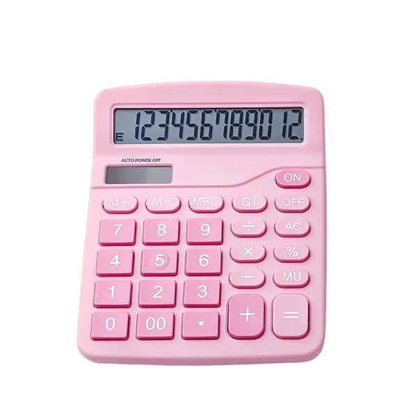 Dual-Power 12-Digit Large Display Desktop Calculator